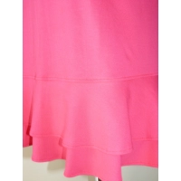 Elegancka Bluzka z falbankami idealna pod żakiet - fuksja